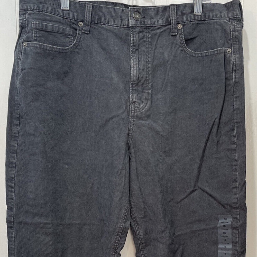 American Eagle Super Stretch Corduroy Mom Jeans - Gray - Size 0 Regular